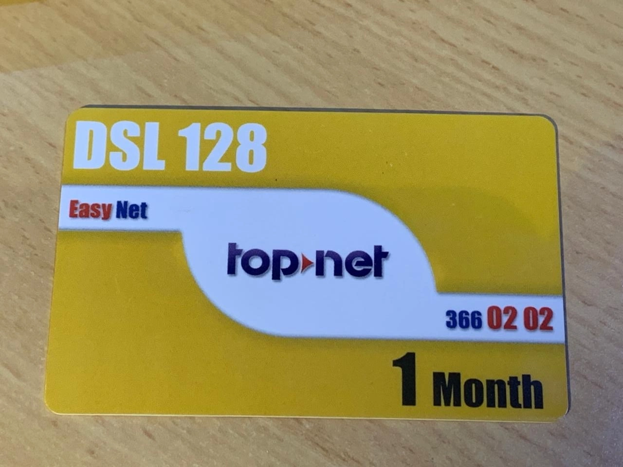 بطاقة اشتراك *ToPNet DSL 128 Kbps - 2005 